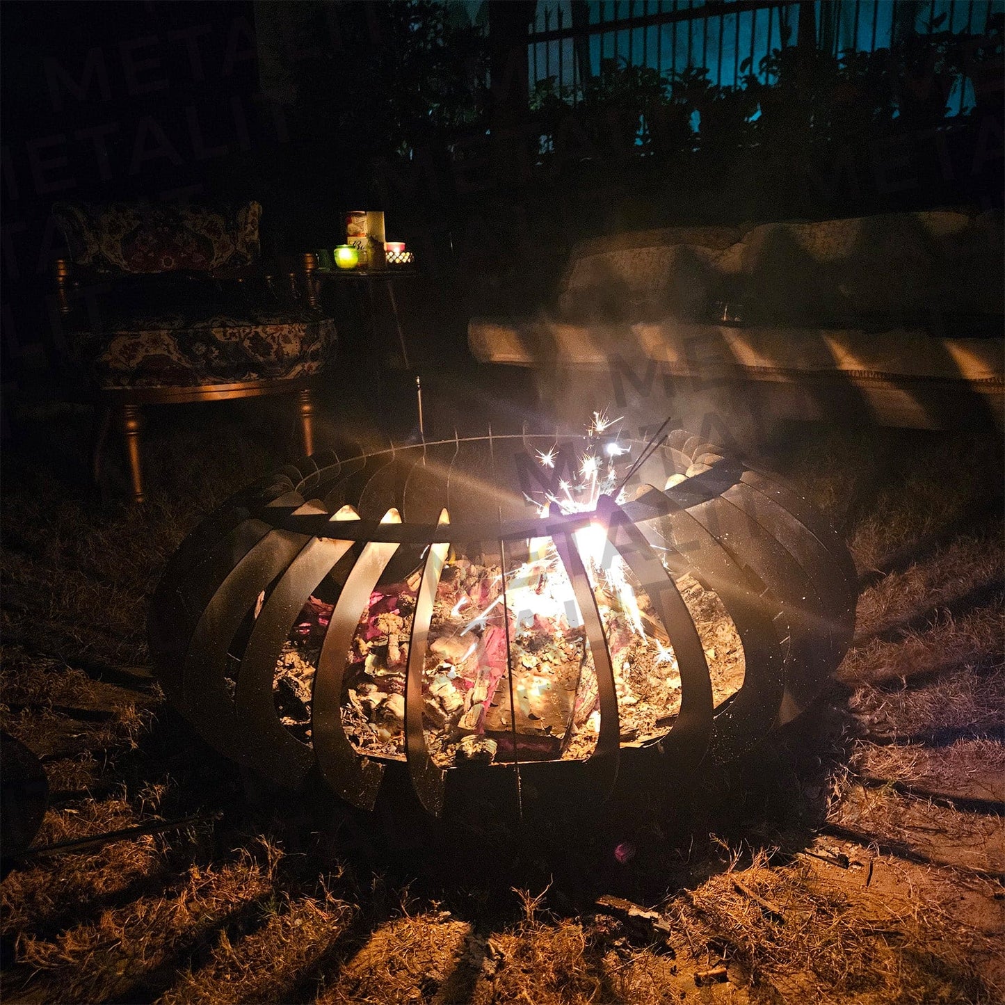 Glow Orb outdoor firepit