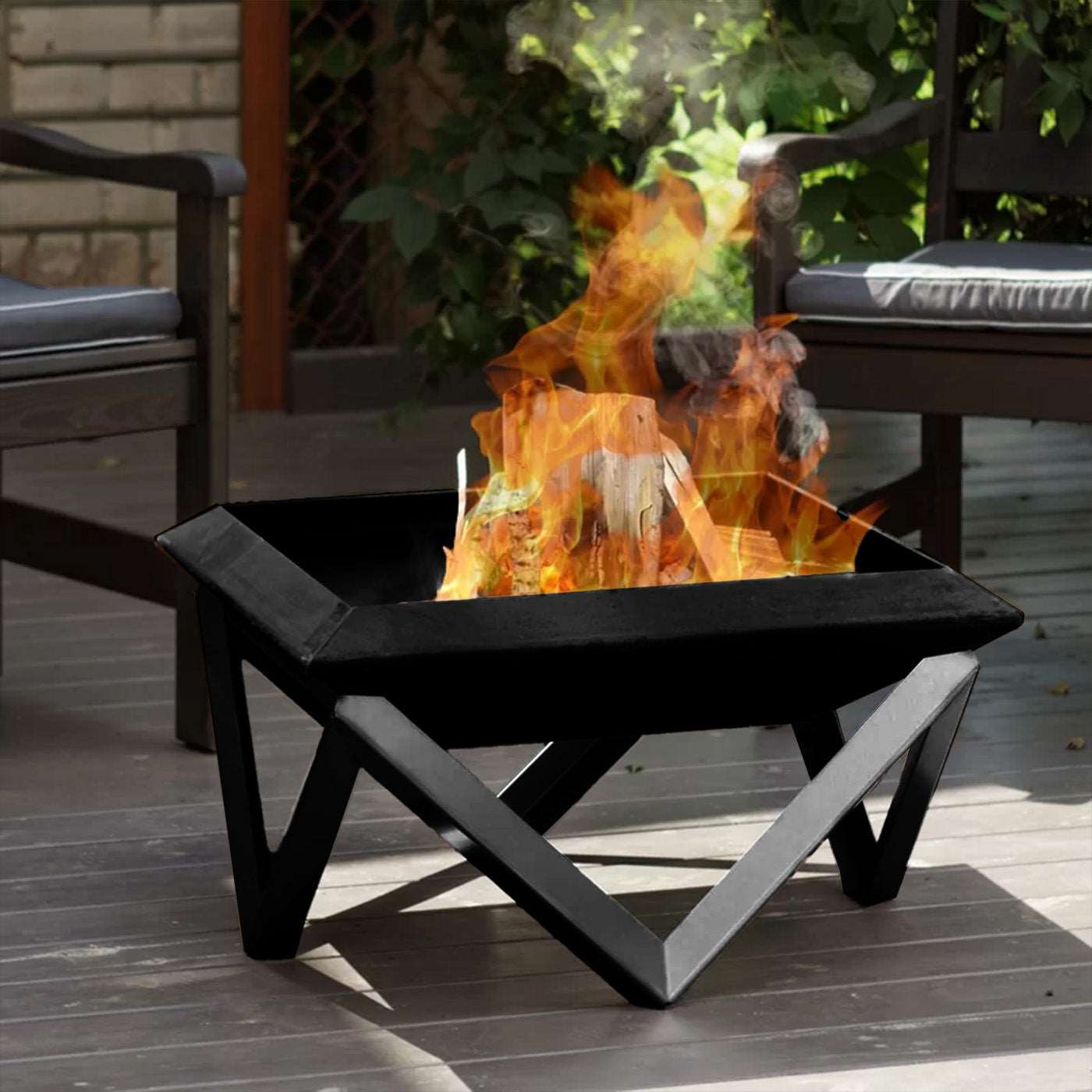 firepit/ fire pit for BBQ/ Bonfire/ Wood fire cooking. Luxury home decor, artisanal firepit, metalit