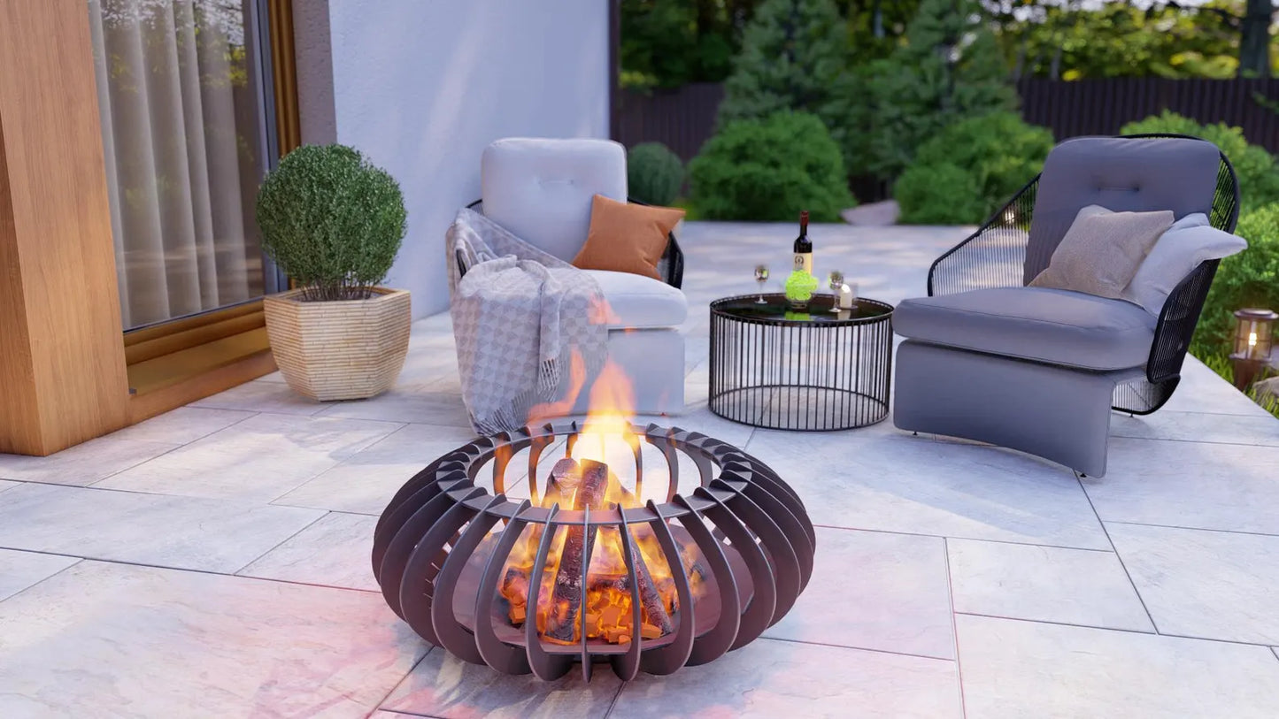Glow Orb outdoor firepit