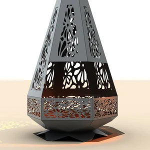 Mughal Jali with chimney outdoor bonfire pit