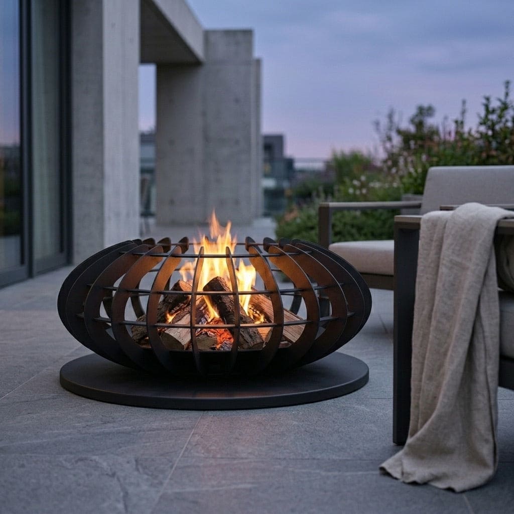 Glow Orb outdoor Bonfire firepit