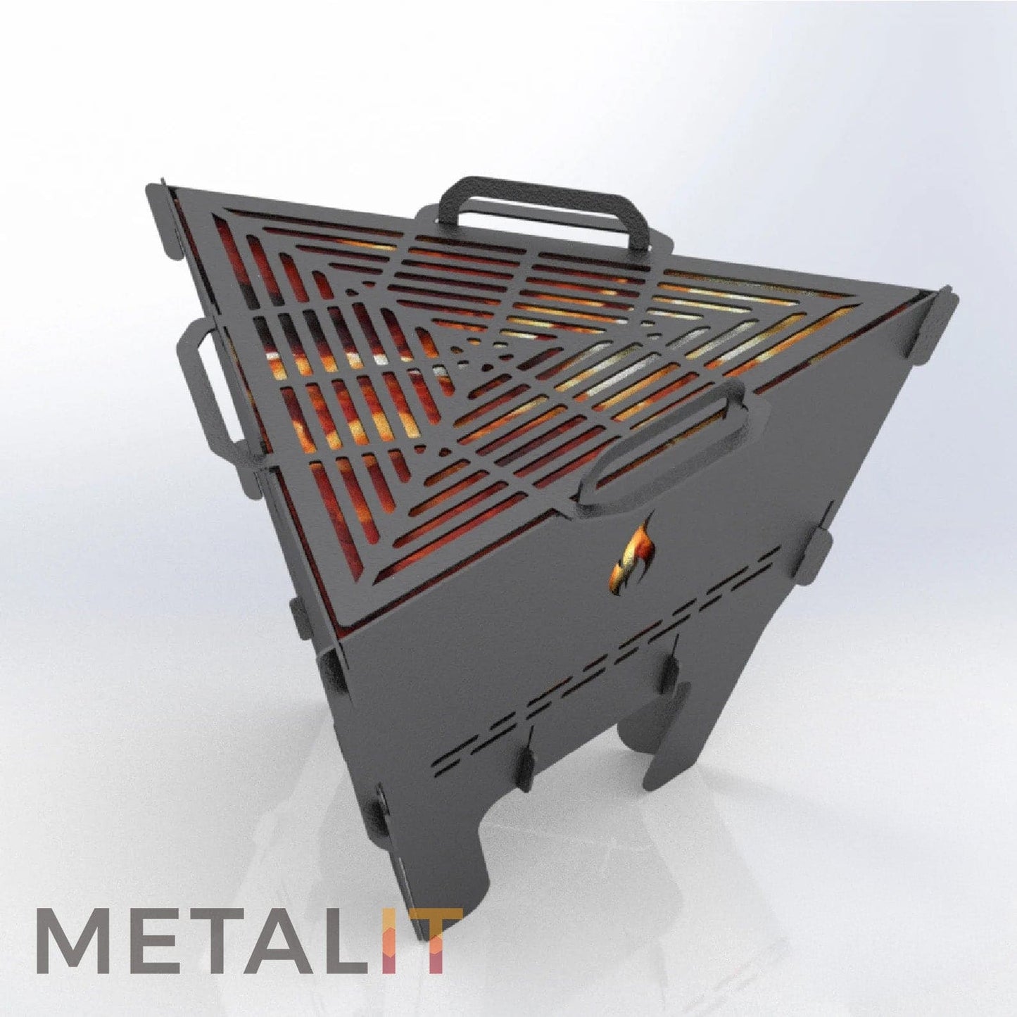 Mini Tri-Grill outdoor bbq and bonfire pit