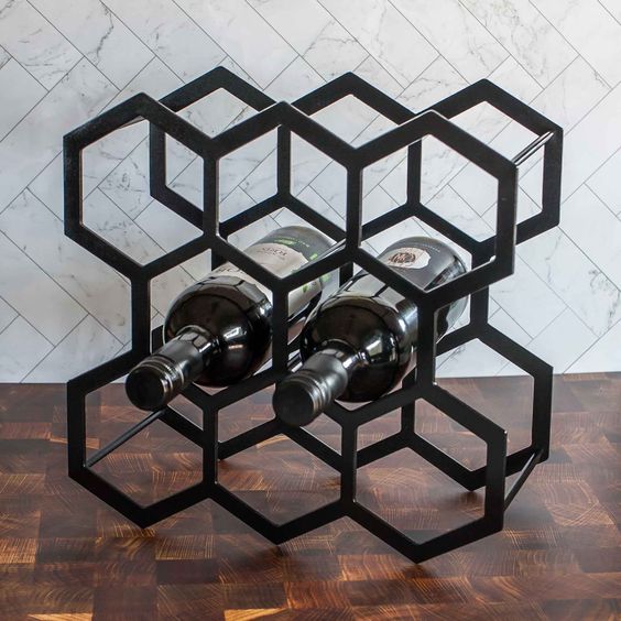 Vino blanco metal rack - metalit