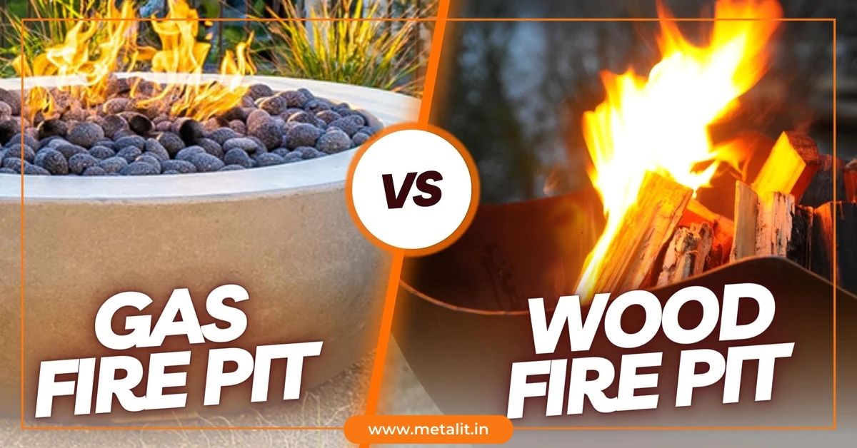 Gas-Lit Fire Pits Vs Wood Fuelled Fire Pits – Metalit
