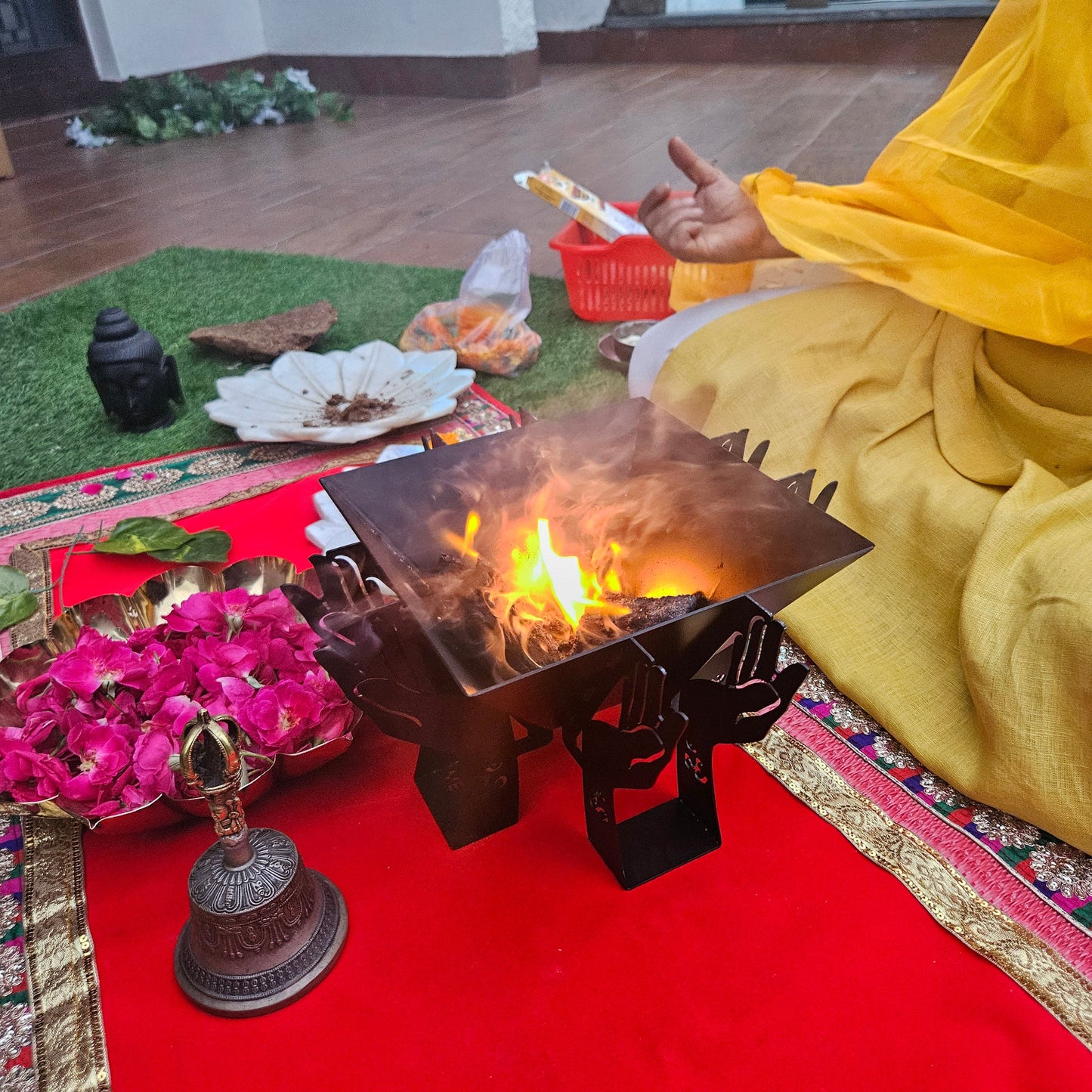 Asht OM Hawan Kund pooja Yajna/ Yagya kund