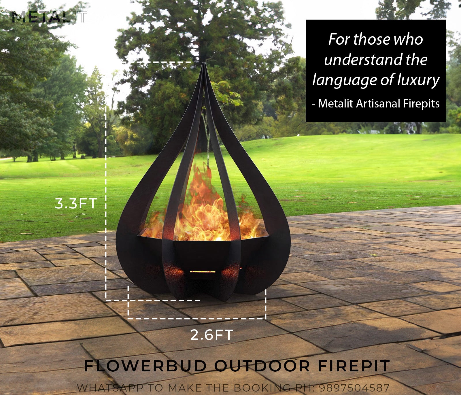 Flower Bud Outdoor Fire pit