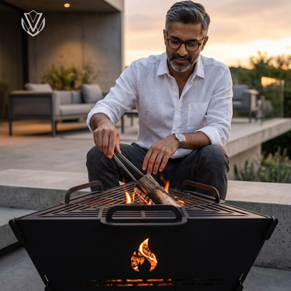 Tri-Grill outdoor bbq and bonfire firepit