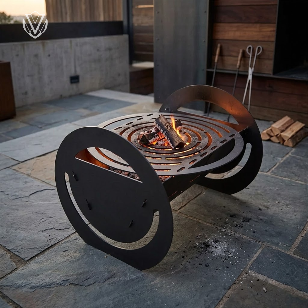 Grill Master collapsible outdoor fire pit - indoor multifunctional pit