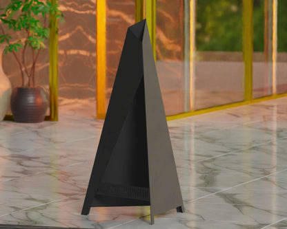 Pyramid Chimnea outdoor fire pit