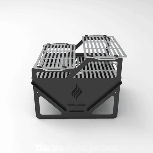 Blaze Glare 3-tired grill firepit for bonfire and BBQ/ Grilling