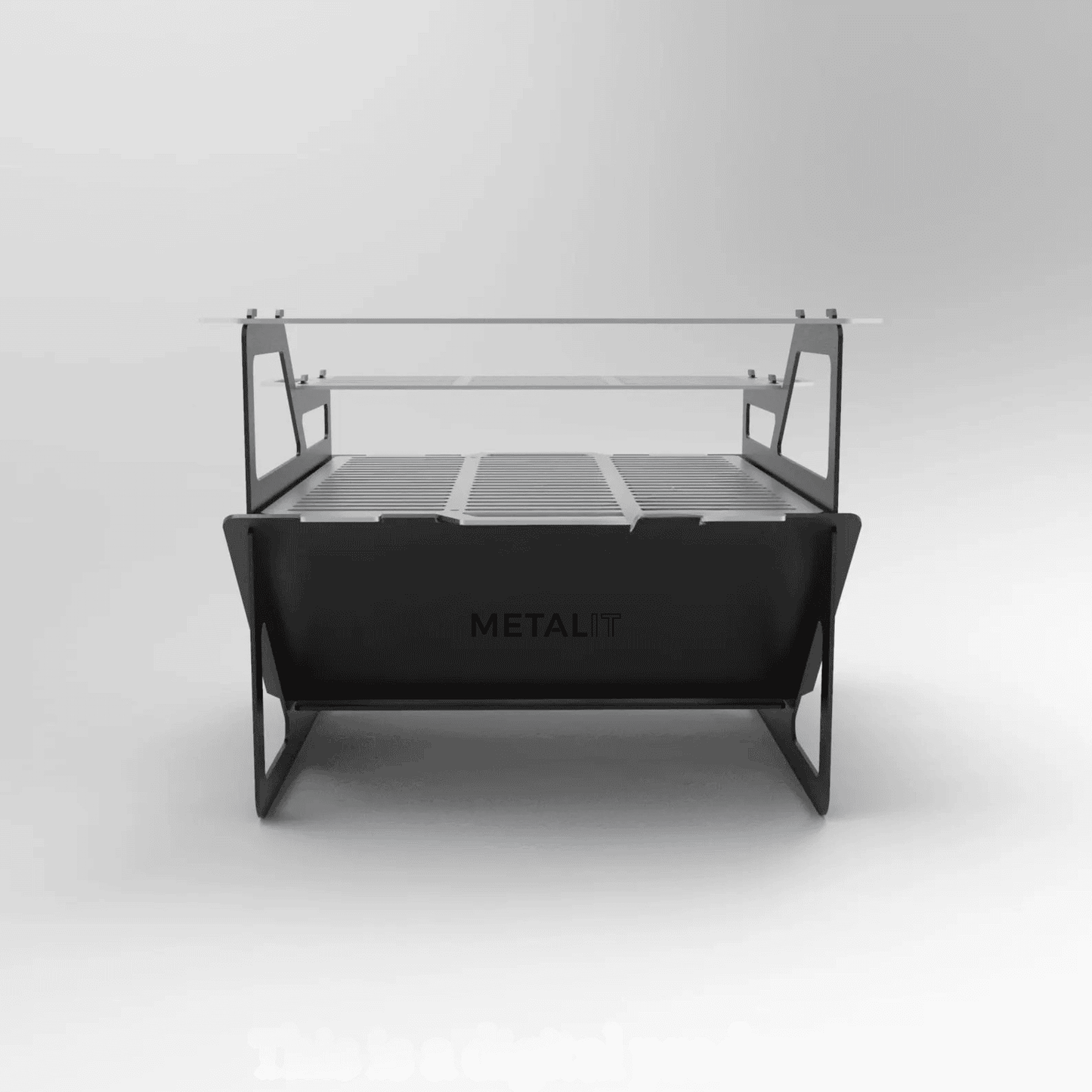 Blaze Glare 3-tired grill firepit for bonfire and BBQ/ Grilling