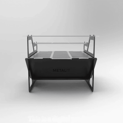 Blaze Glare 3-tired grill firepit for bonfire and BBQ/ Grilling