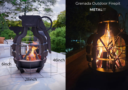 Grenada Outdoor Firepit - indoor multifunctional pit