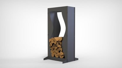 Wave Firewood Rack