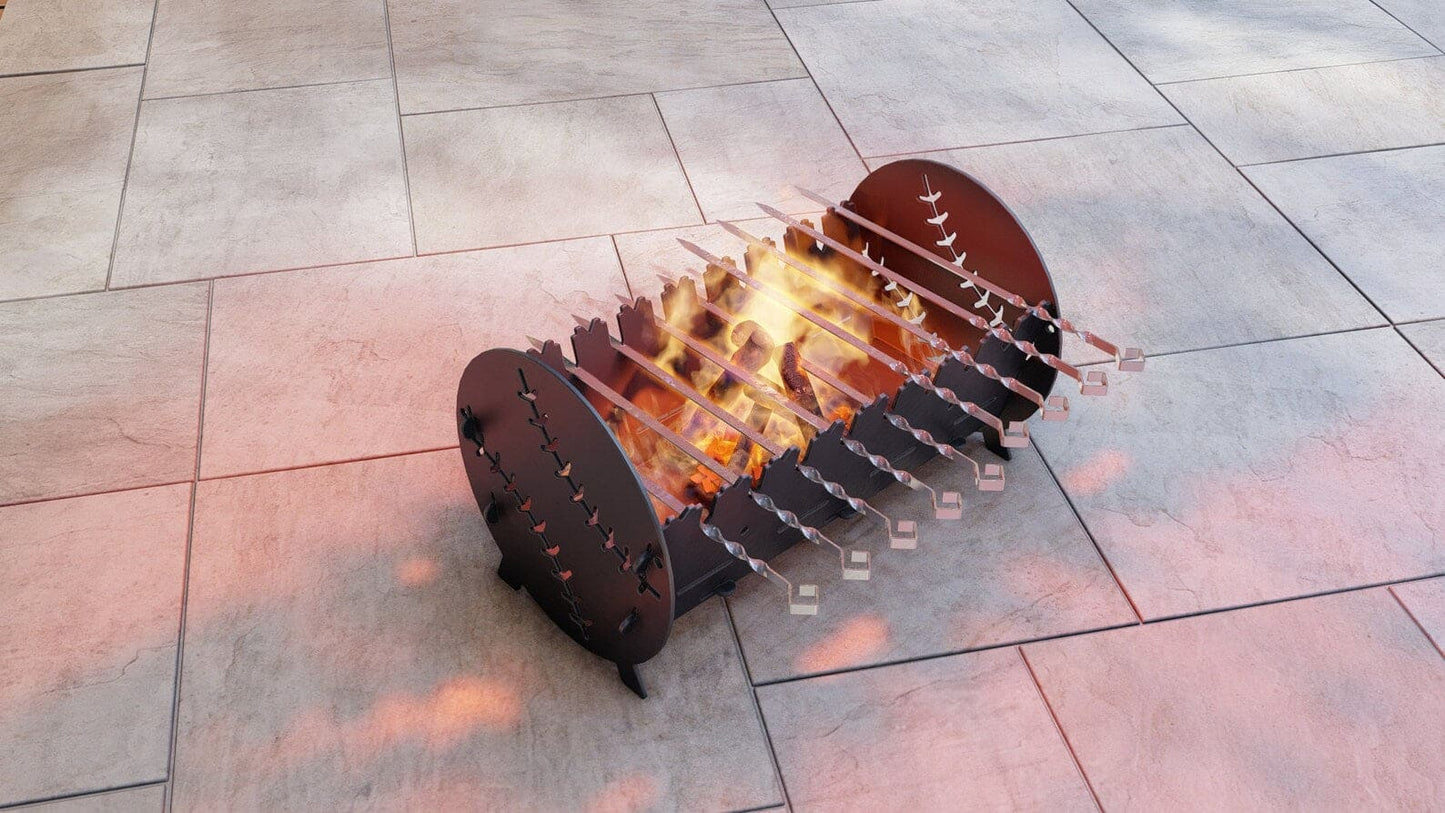 Baseball BBQ/ Grill collapsible firepit