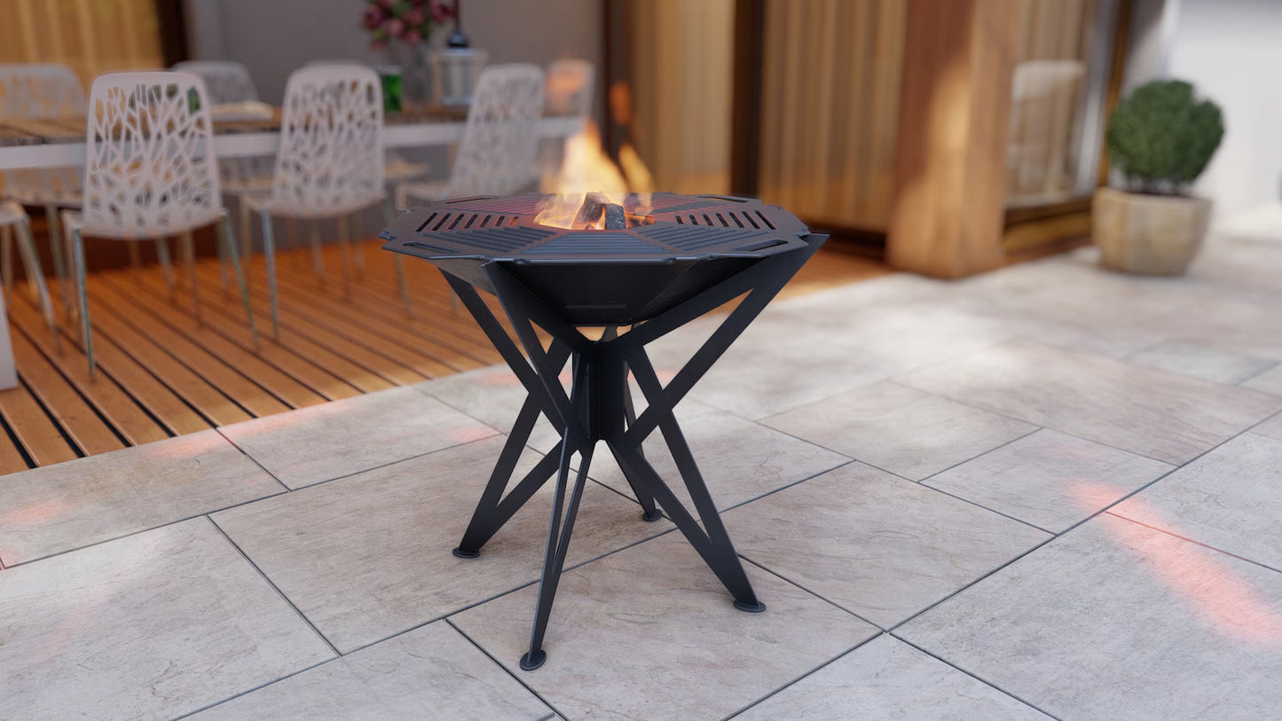 Tri Cross outdoor luxury bonfire Firepit