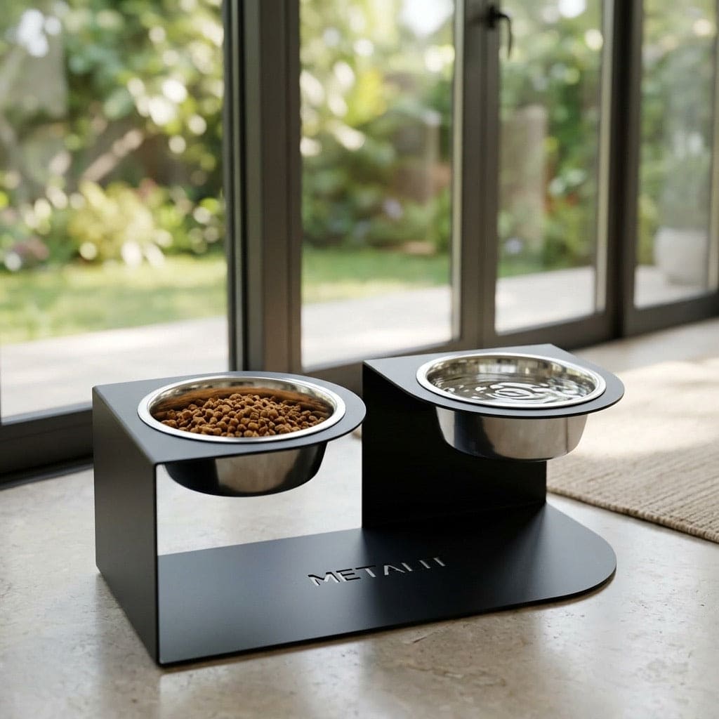 Infinity pet bowl stand