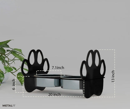 Paw-Perfect pet feeder bowl stand