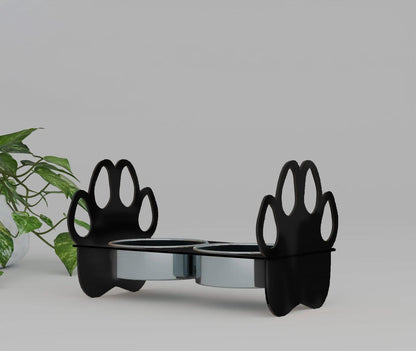 Paw-Perfect pet feeder bowl stand