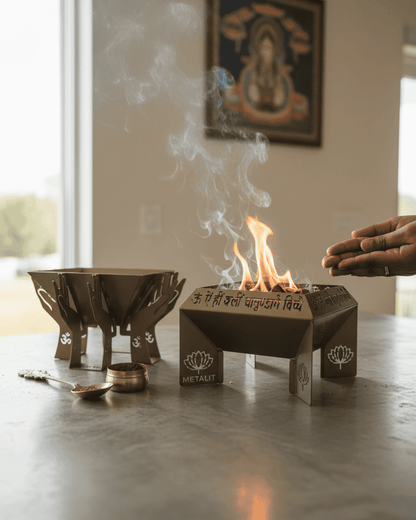 Asht OM Hawan Kund pooja Yajna/ Yagya kund