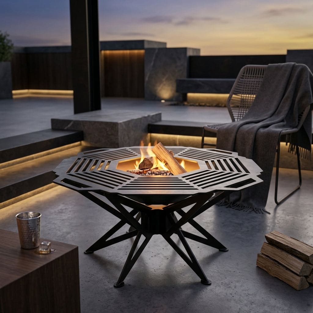 Tri Cross outdoor luxury bonfire Firepit