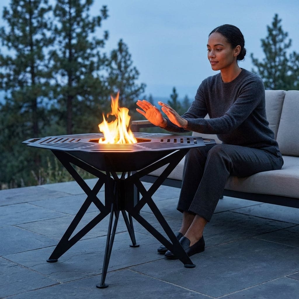 Tri Cross outdoor luxury bonfire Firepit