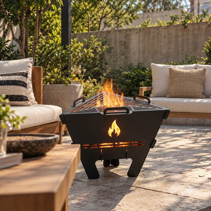 Tri-Grill outdoor bbq and bonfire firepit