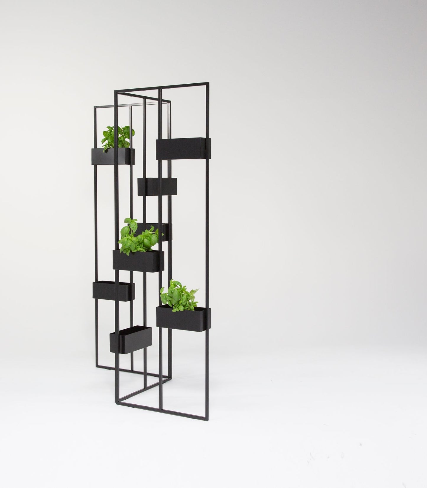 Folding graphic planter stand - metalit