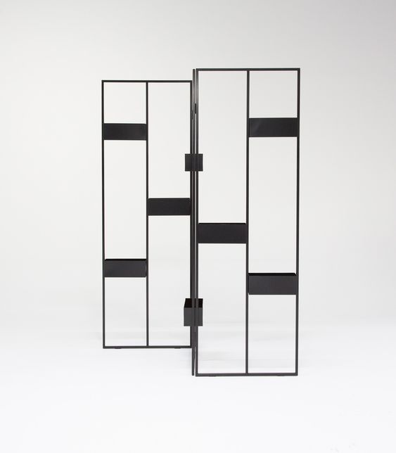 Folding graphic planter stand - metalit