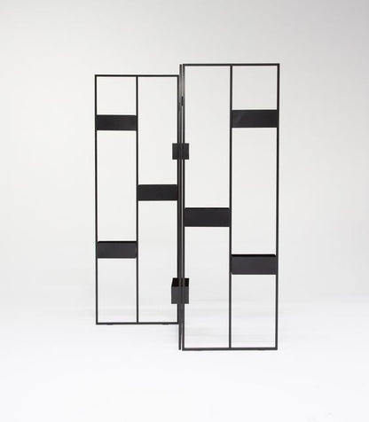 Folding graphic planter stand - metalit