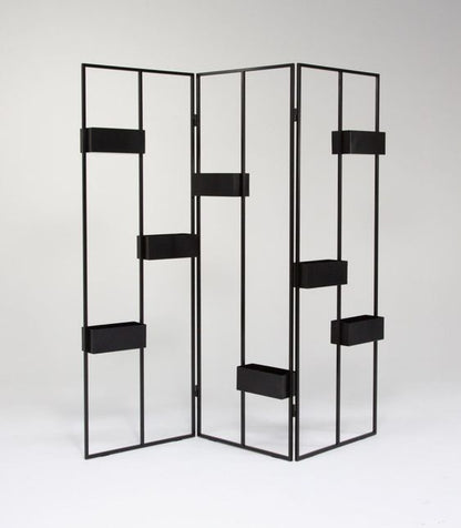 Folding graphic planter stand - metalit