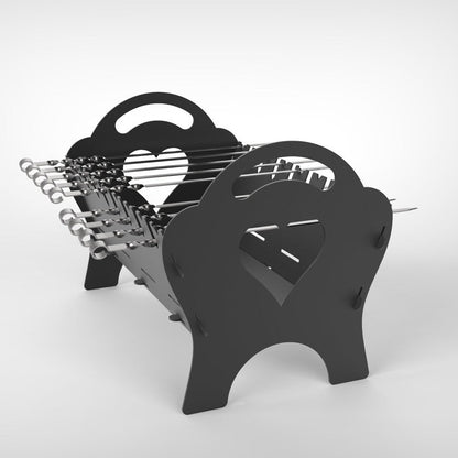 Lovebird Grill collapsible outdoor fire pit - metalit