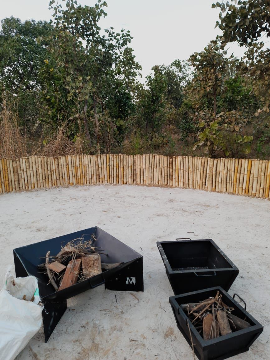 Party warmer outdoor fire pit - metalit