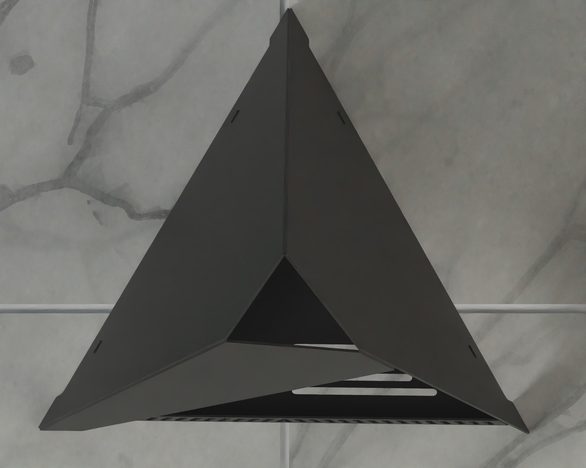 Pyramid Chimnea outdoor fire pit - metalit