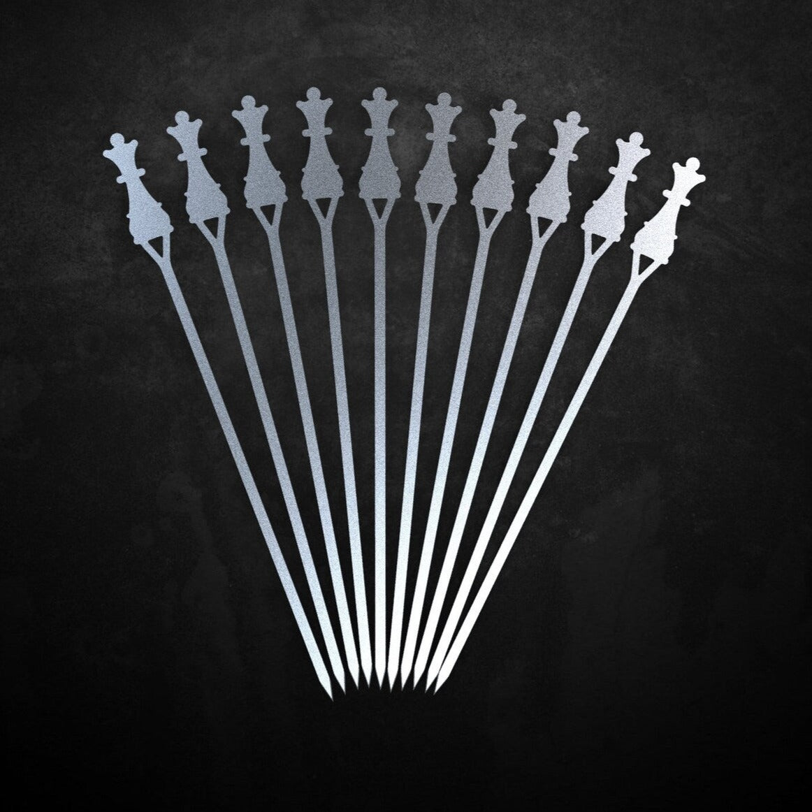 Queen head long skewers - metalit